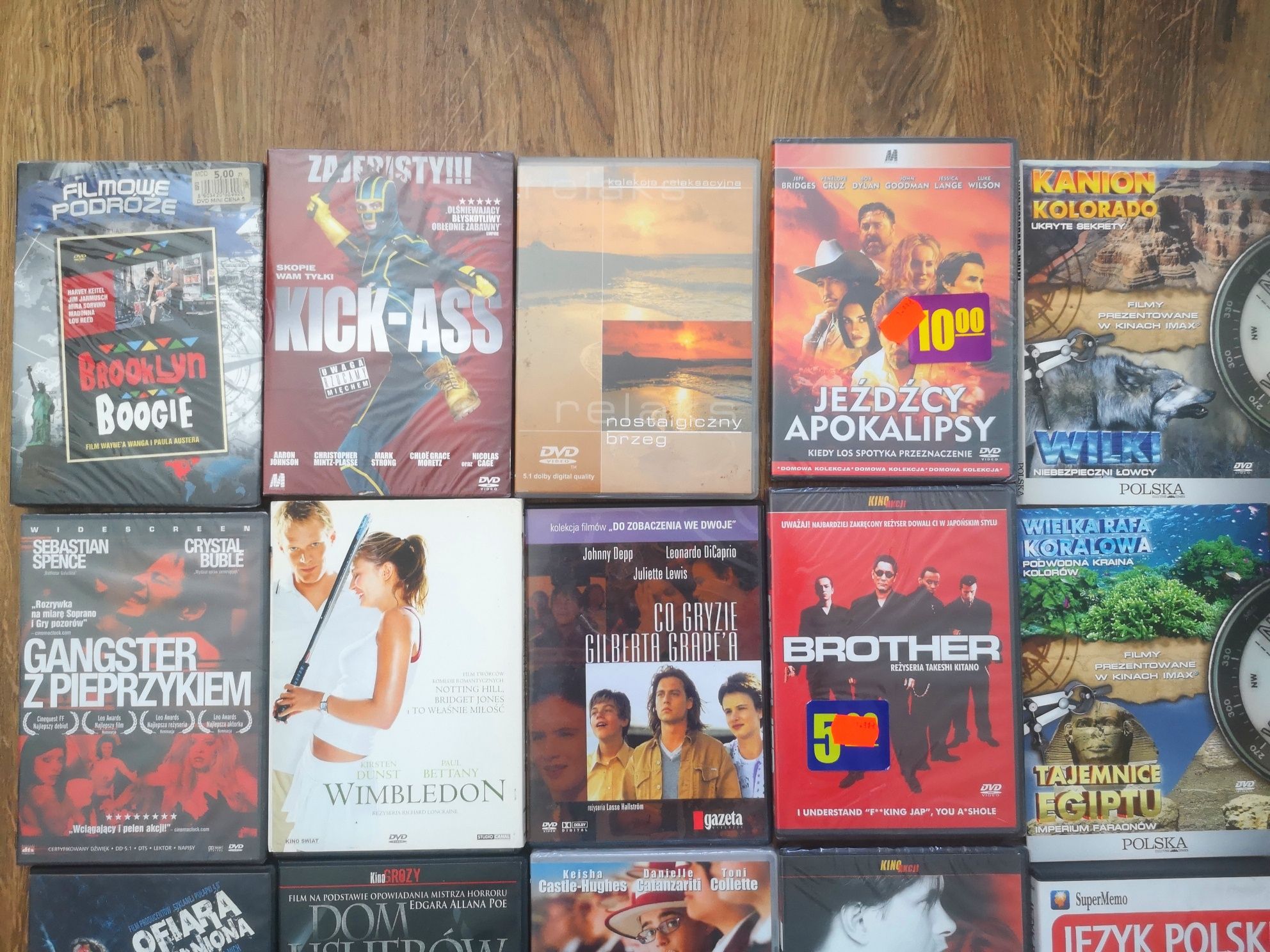 Zestaw 41 filmów dvd- kryminały, komedie, przyrodnicze, horrory