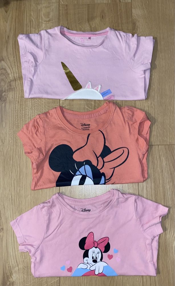 3x t-shirt dziewczęcy Disney Primark i TU