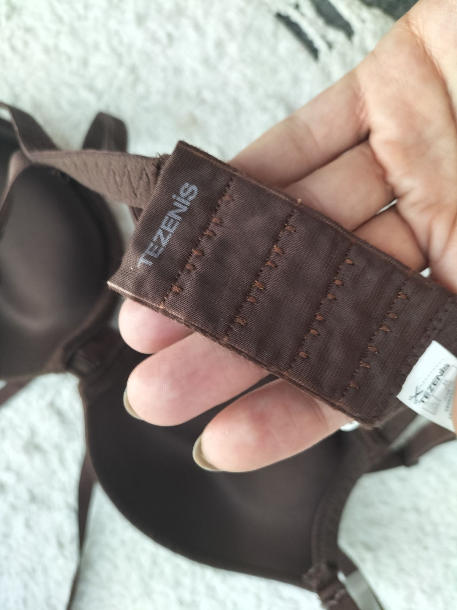 Czekoladowy biustonosz super push up tezenis los Angeles 75c