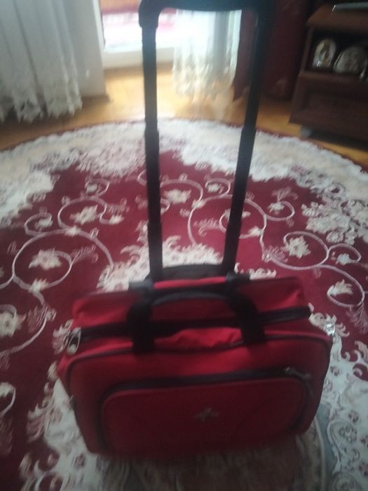 сумки дорожні одна жіноча роз45/30 червона друга розмір65/35