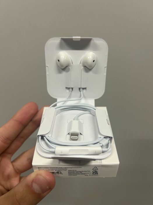 Навушники Apple Earpods Lightning провідні еарподс для айфону iphone