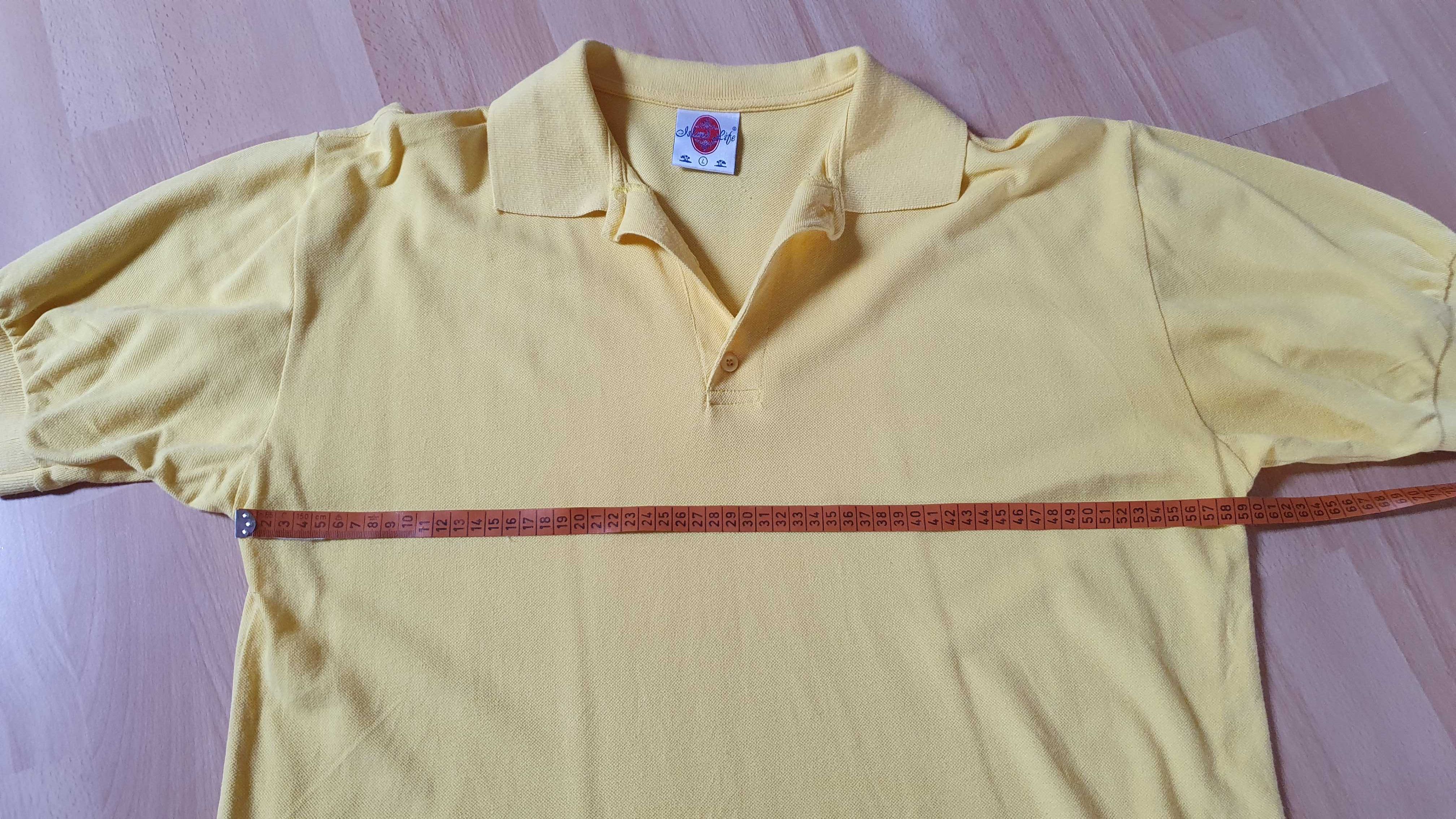 Żółta koszulka polo rozmiar L