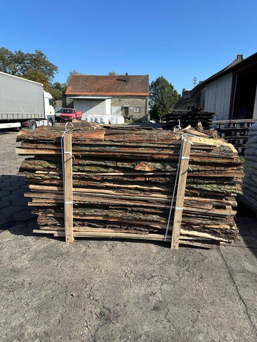 Drewno opałowe dębina grube 3,6 m na palecie 500 zł za paczkę