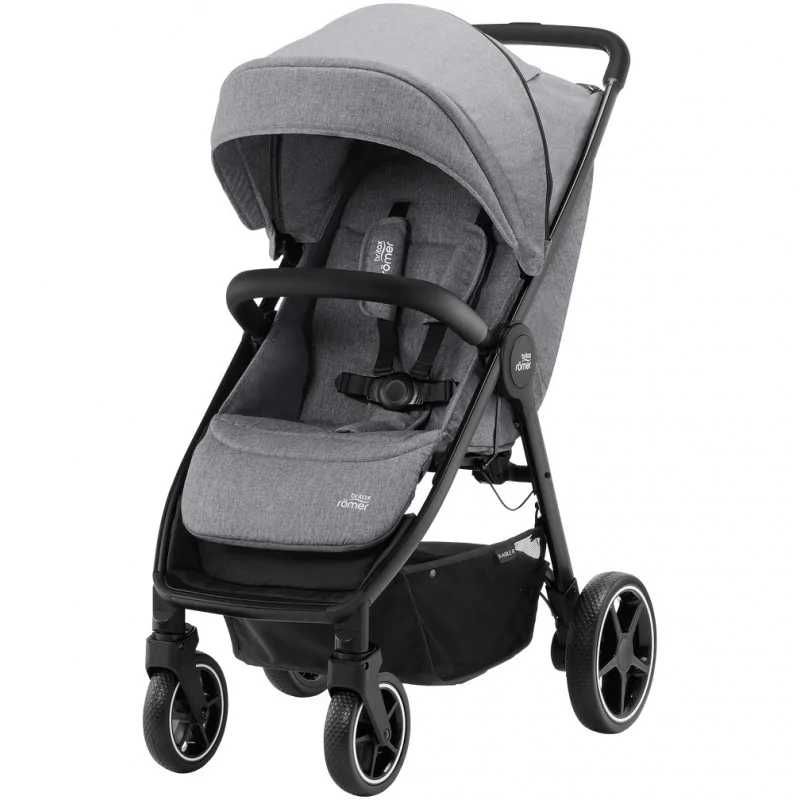 Wózek spacerowy BRITAX ROMER B-Agile R Elephant Grey / Black Handle