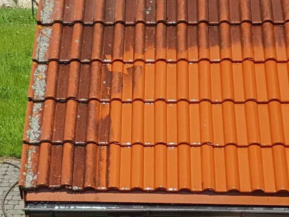 Mycie dachu elewacji kostki brukowej malowanie elewacji podbitki dachu