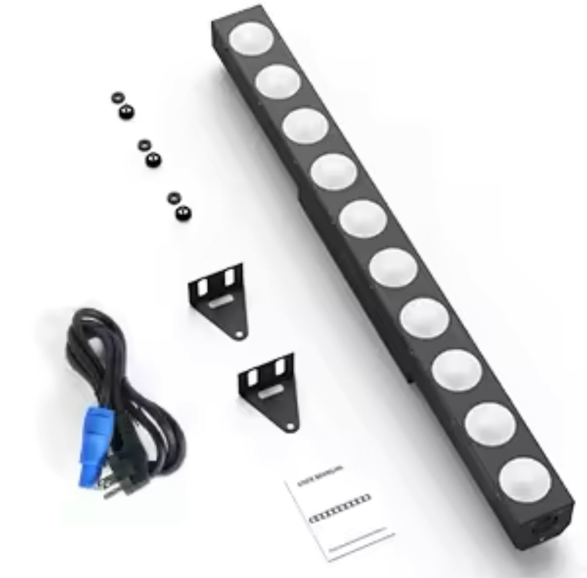 4 x LED BAR COB 10x10W 4 in 1 RGBW 100W DMX powercon nowy zestaw mocne