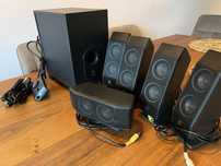 Głośniki Logitech X-540 Zestaw 5.1 z Subwoofer i Kablami