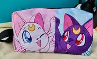 Sailor Moon - duża kosmetyczka - kot Artemis i kotka Luna. Nowe.