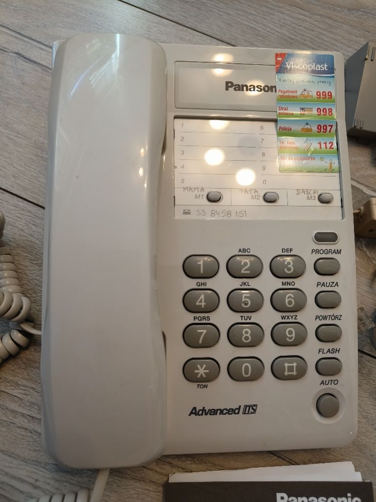 Telefon stacjonarny Panasonic KX-TS2300PDW