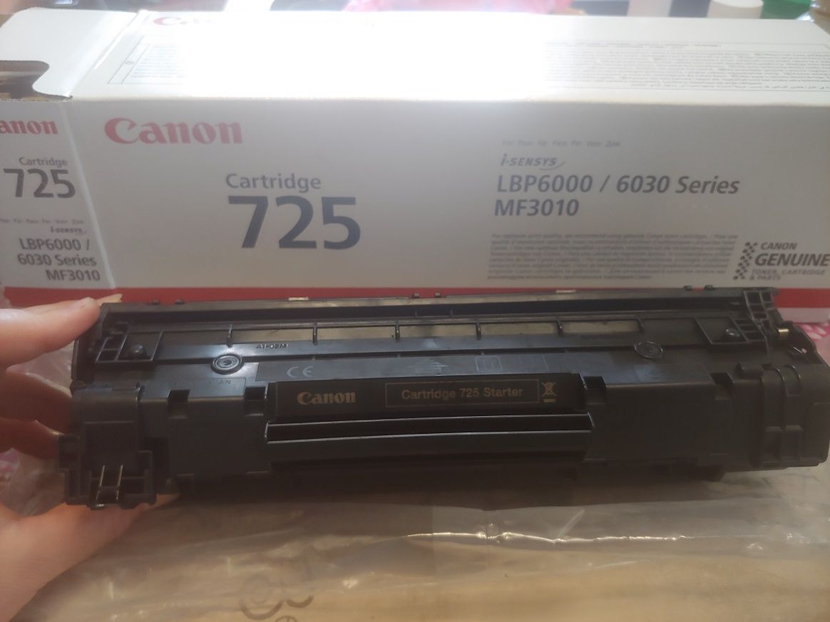 Картридж Canon 725 Starter refubrished. Восстановленный