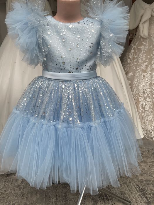 Сукня сніжинка , сукня для дівчинки 3-5 років , святкова сукня