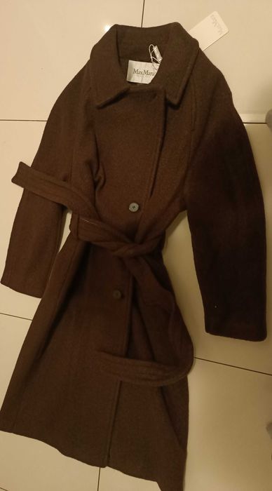 Max mara płaszcz czekolada