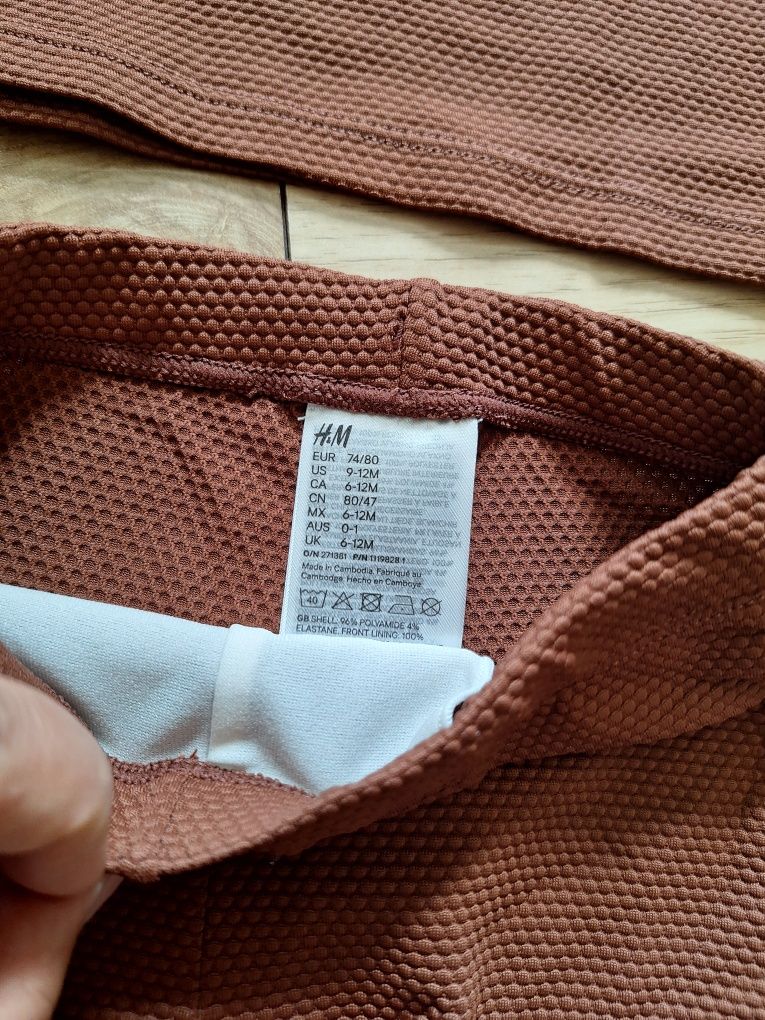 Strój kąpielowy kostium niemowlęcy rozm 74-80 H&M UPF50