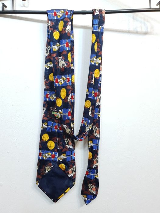 Krawat Space Jam kosmiczny mecz 155cm retro vintage 1997 rok