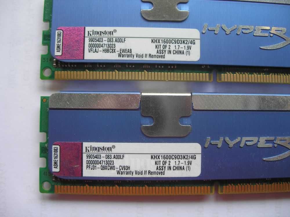 пара модулей игровой памяти DDR3-1600 Kingston HyperX