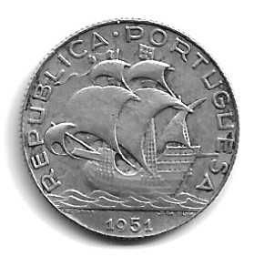 2$50 de 19451, Republica Portuguesa Prata