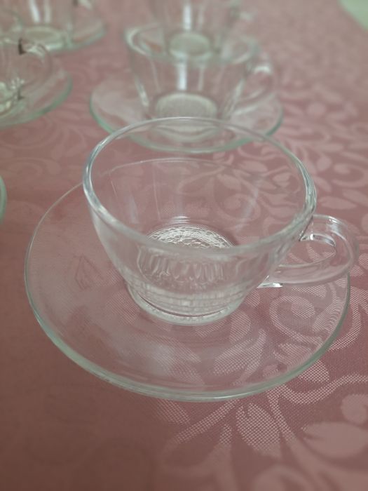 Chavenas  de café  em vidro