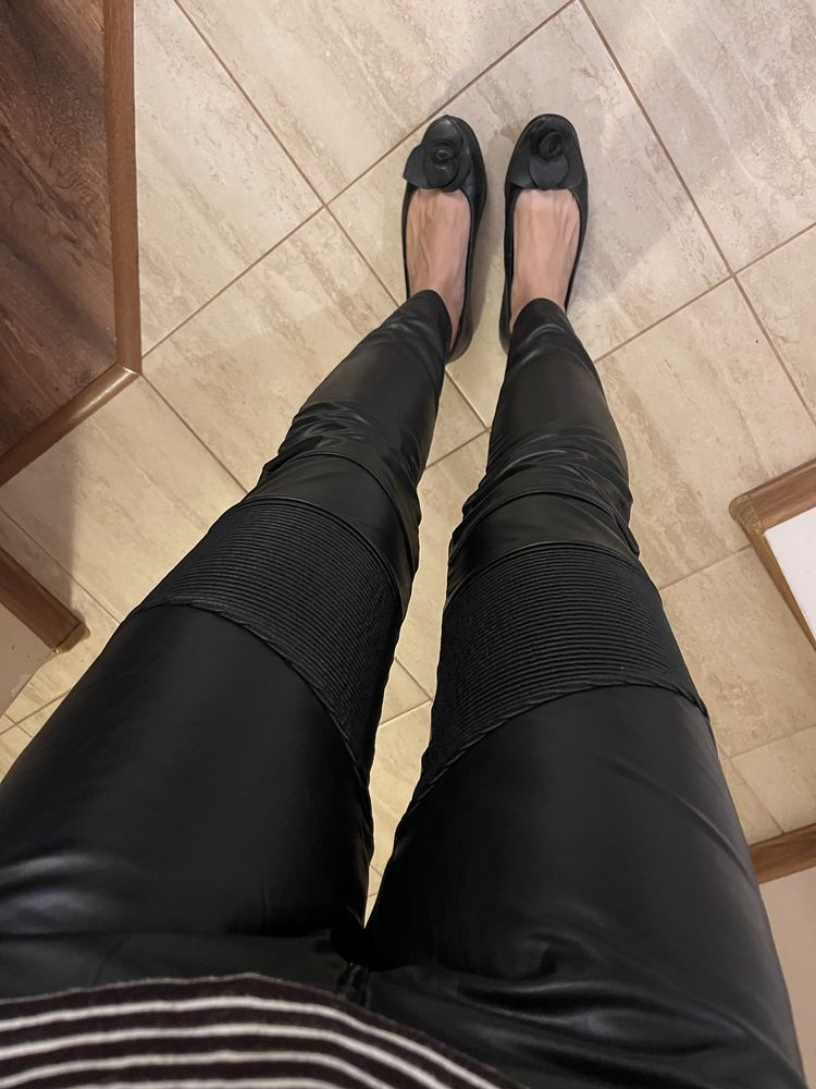 Legginsy calzedonia rozmiar M imitacja skory