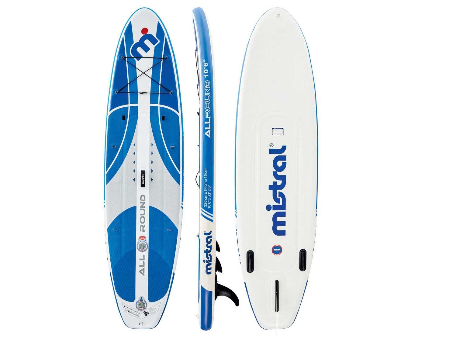 Mistral 320cm Deska do pływania SUP dwukomorowa wiosło pompka DEMO