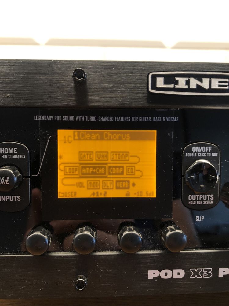 Line 6 pod x3 pro wzmacniacz multiefekt efekt gitarowy basowy wokalny