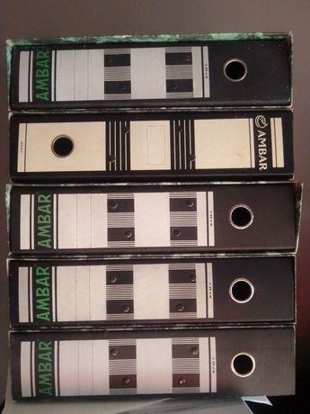 6 Pastas de arquivo com caixa (tipo contabilidade) Preço do conjunto
