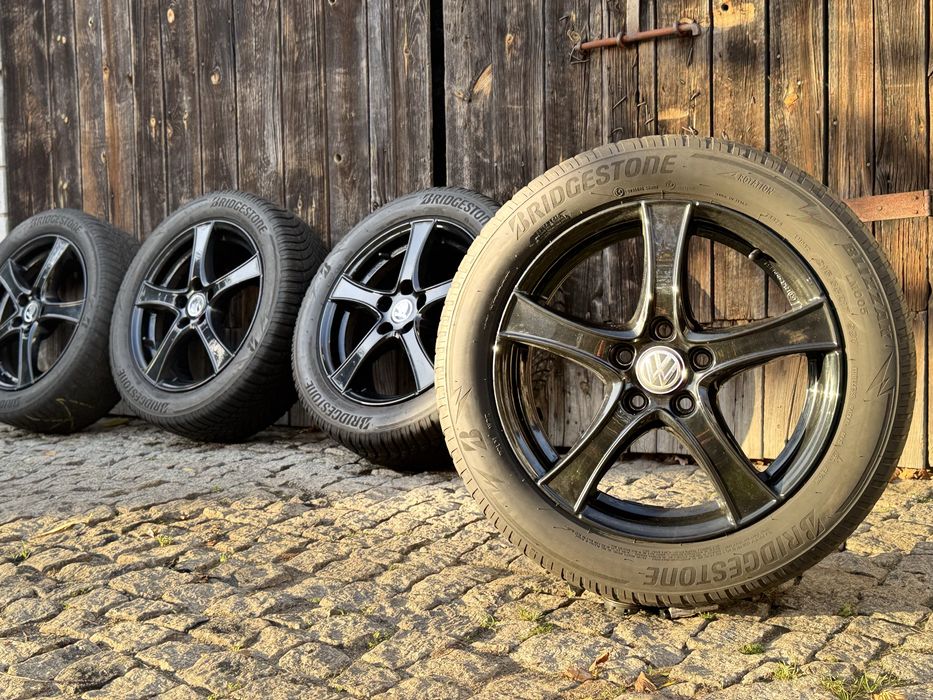 Alufelgi 5x112 r17 czarne volkswagen passat touran jetta golf caddy