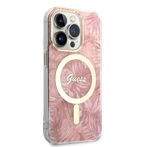 Zestaw Guess GUBPP14LHJEACSP Case+ Charger iPhone 14 Pro 6,1" r