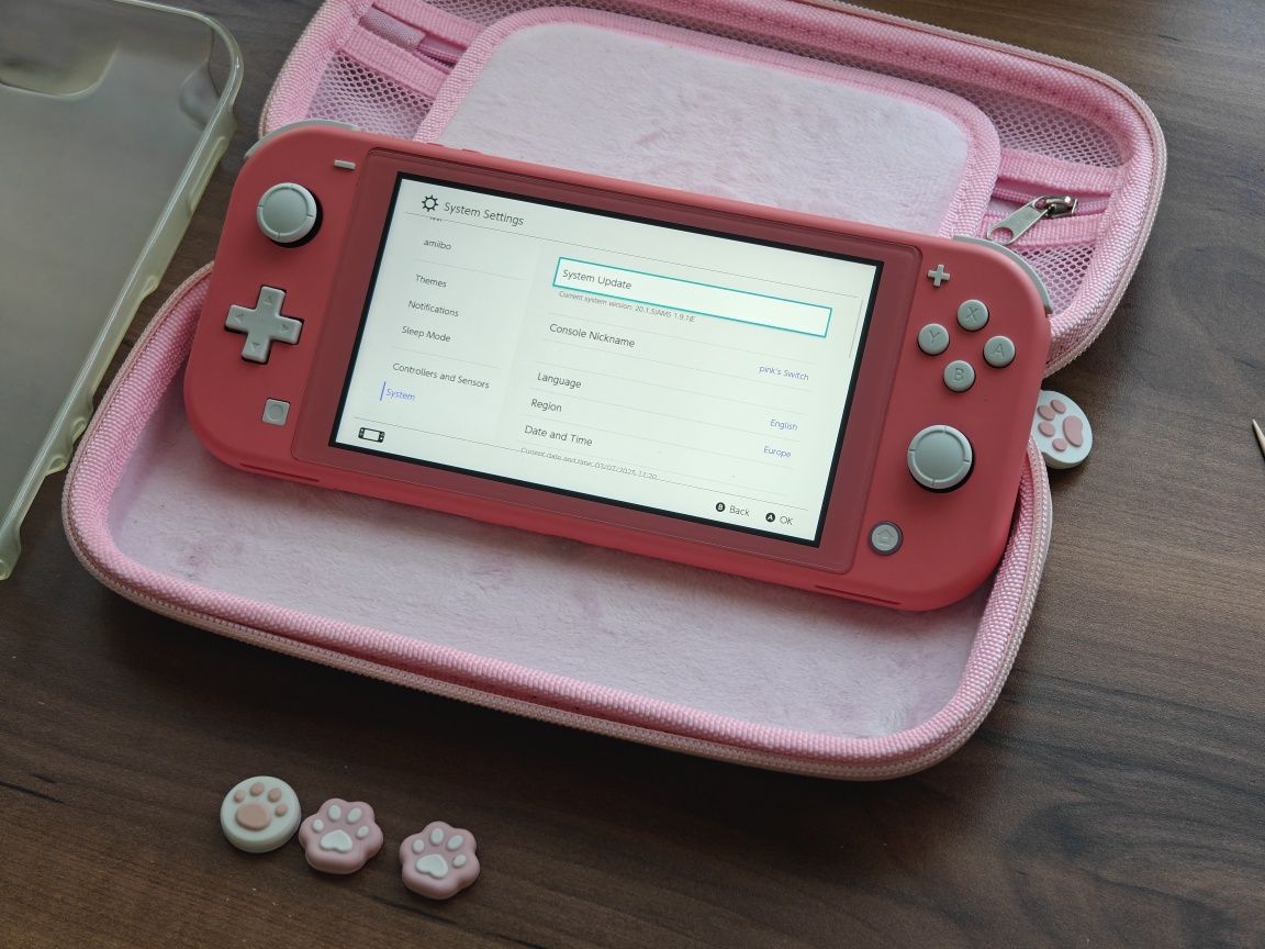 Switch Lite przerobiona CFW Atmosphere Picofly Nowy soft + gratisy