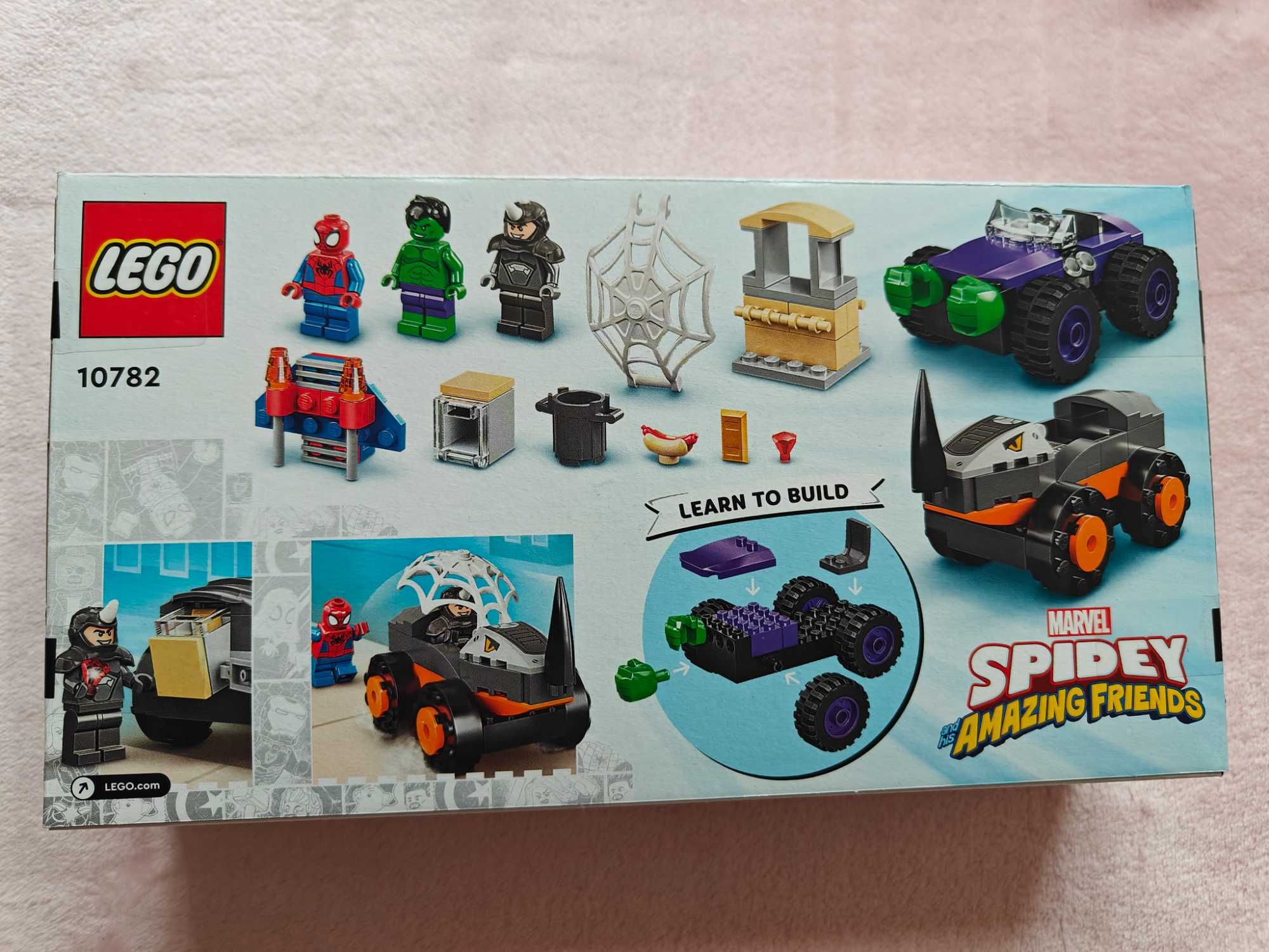 LEGO 10782 Marvel Hulk kontra Rhino - starcie pojazdów NOWE