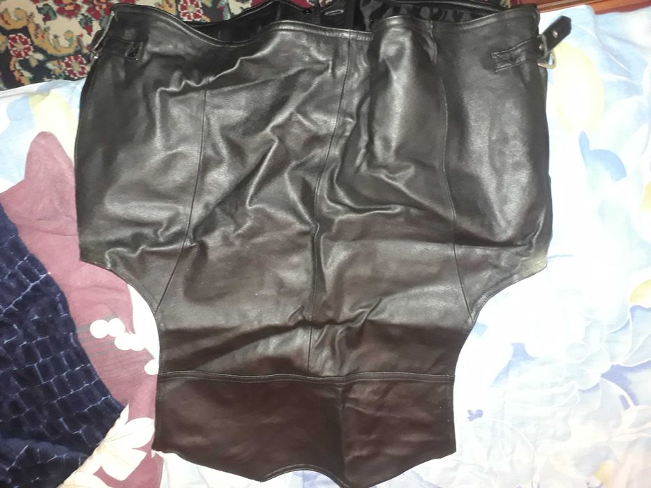 Пиджак натуральный кожаный - р XXL - BEIDER  и кож. желет - р.6XL