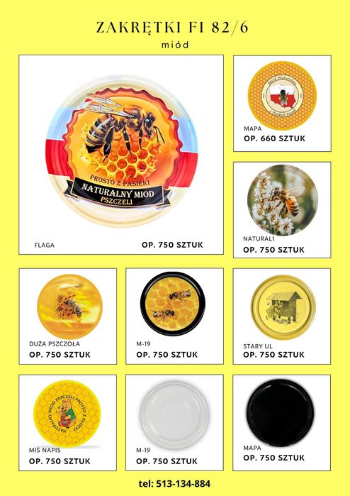 SŁOIKI 0.9 SŁOIK do miodu 900 ml SŁÓJ TO-900 0,9 zgrzany  paleta 672