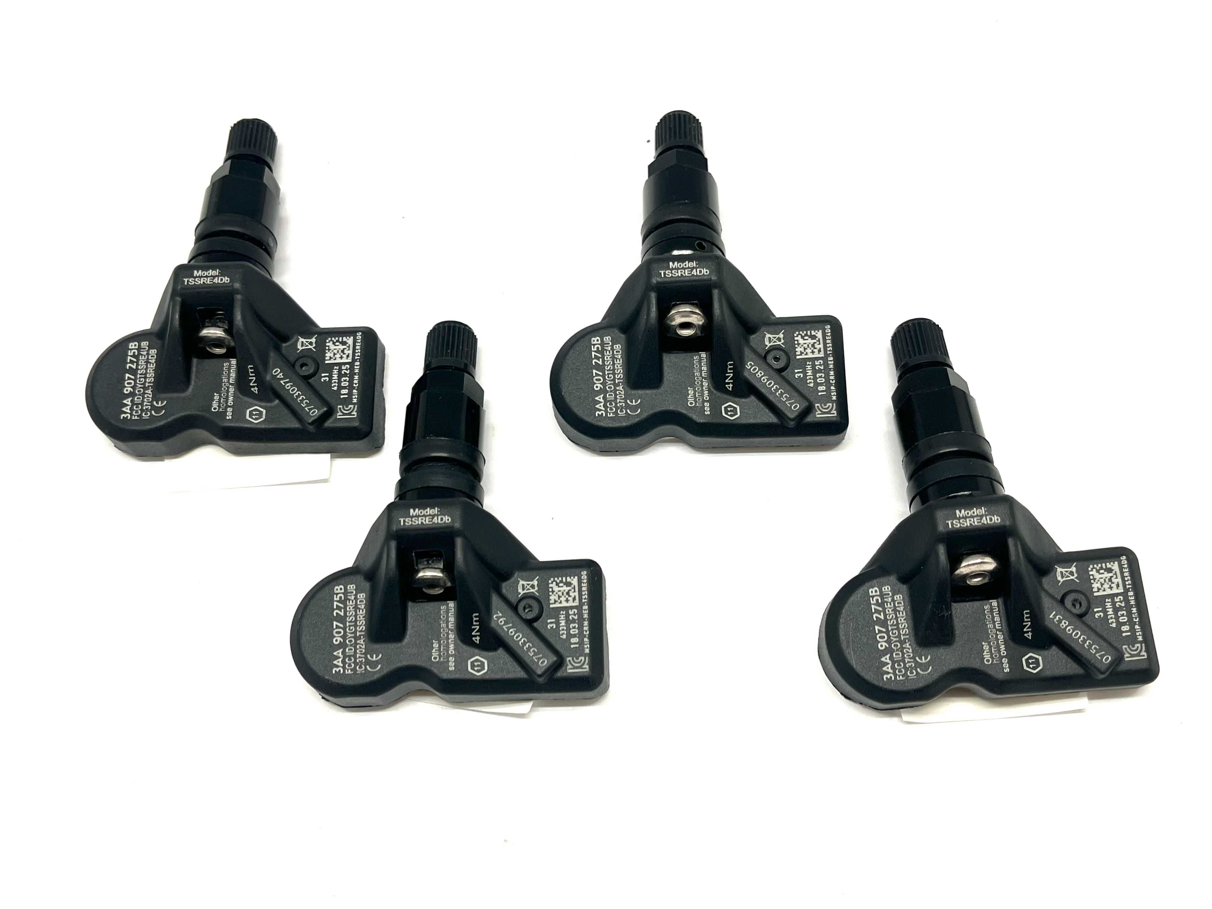 4x czujniki ciśnienia TPMS VW PASSAT CC TIGUAN 3AA907275B NOWE