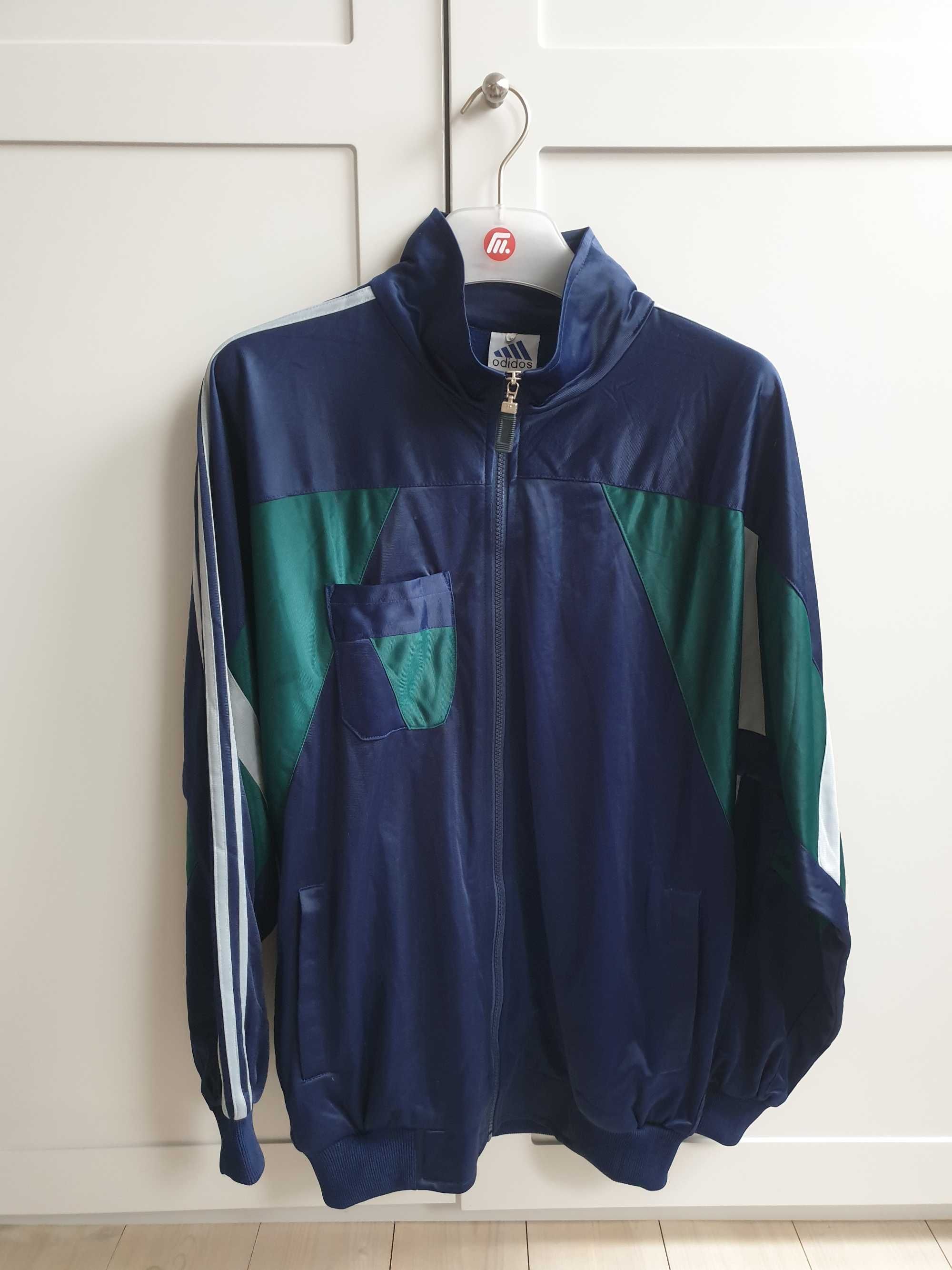 Bluza ze stójką sportowa zapinana na zamek vintage old school XL