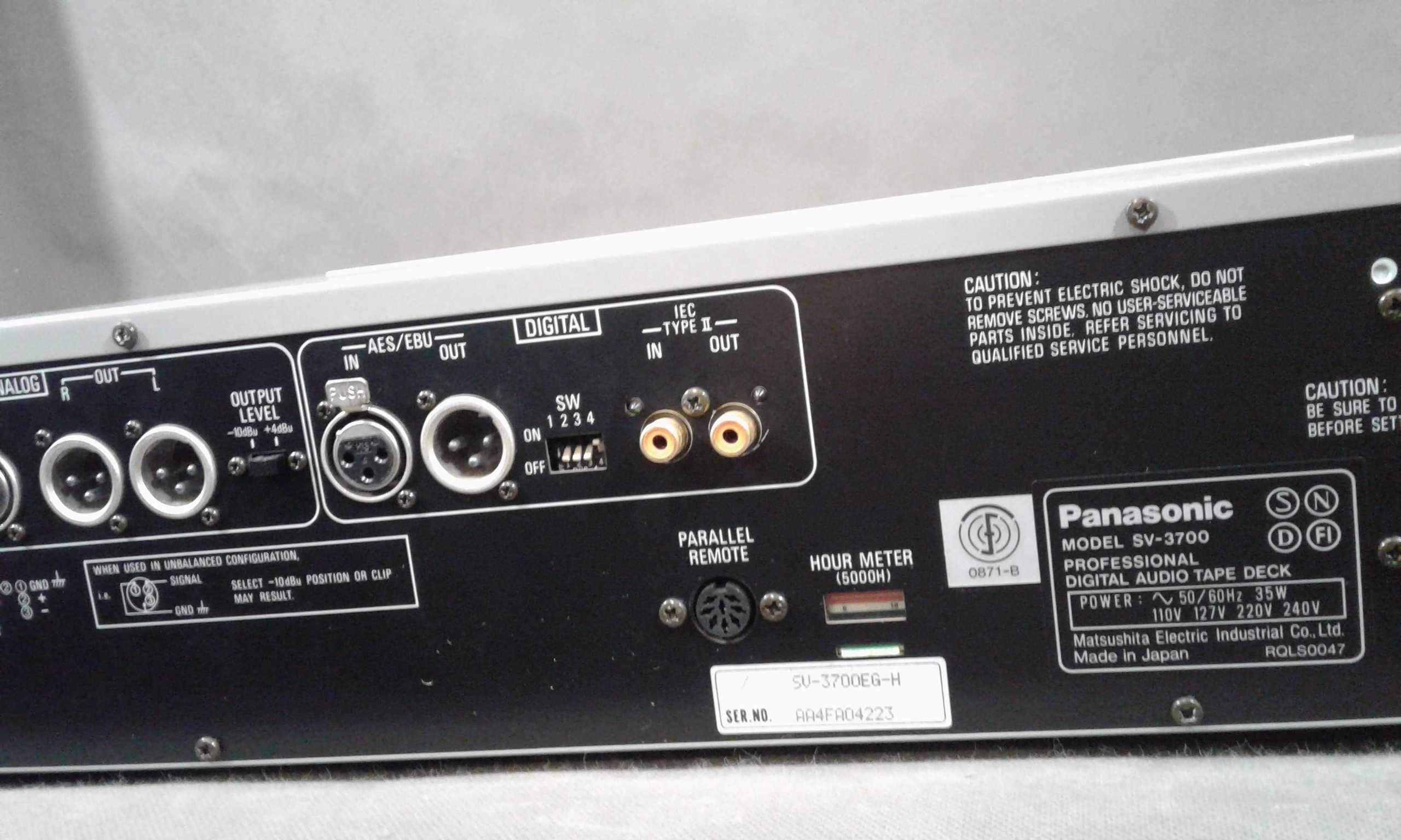 Dat PANASONIC TECHNICS SV-3700,magnetofon dat