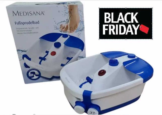 Гідромасажна ванночка для ніг Medisana FS 90L 3 типи масажу Німечинна