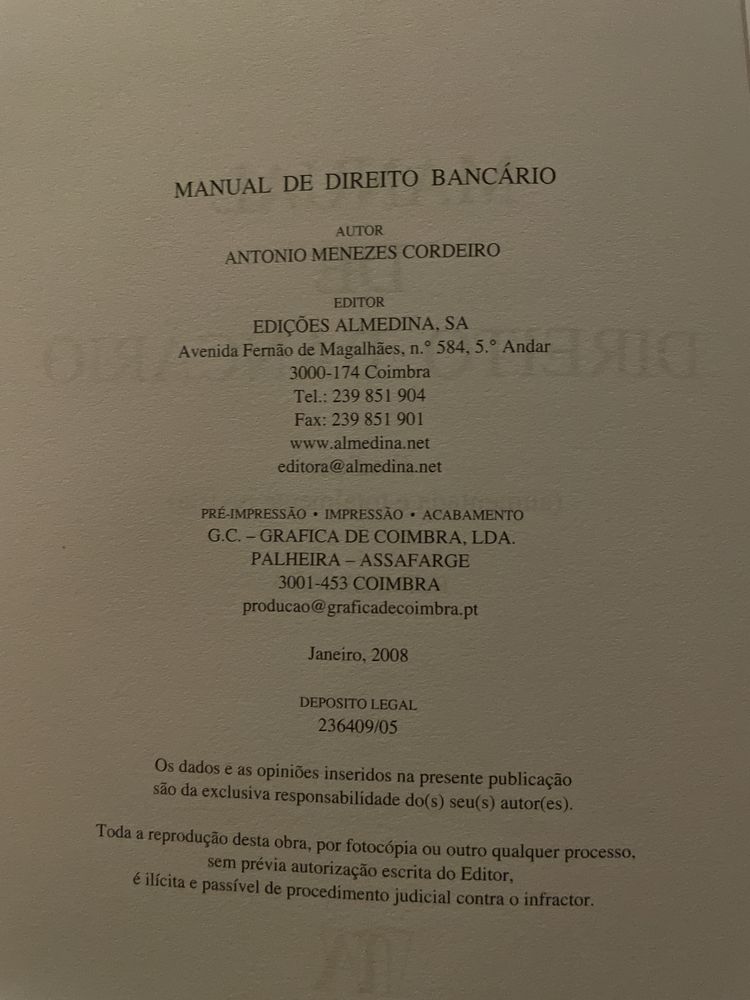 Manual de Direito Bancário 3a Edição