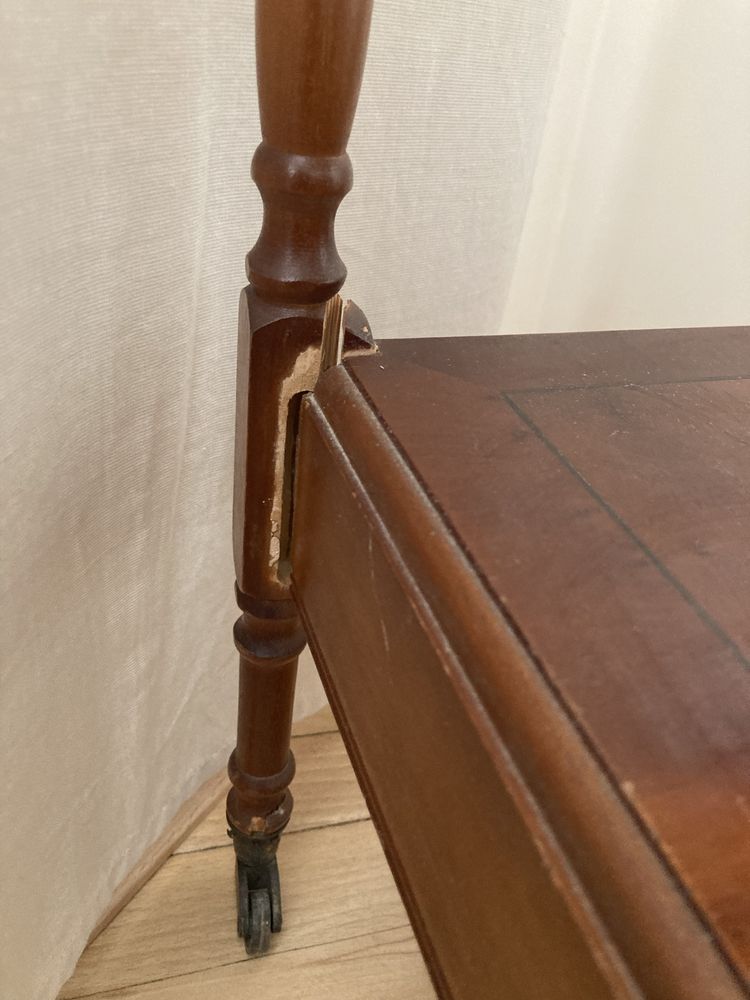 Stolik z szufladą szafka retro na winyle