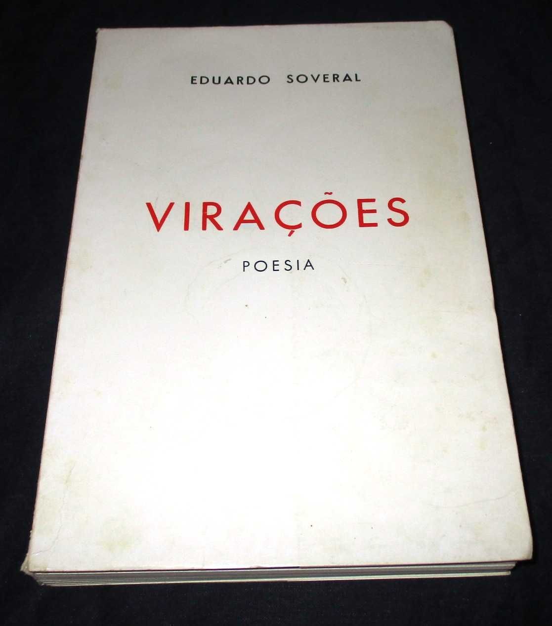 Livro Virações Poesia Eduardo Soveral 1ª edição Autografado