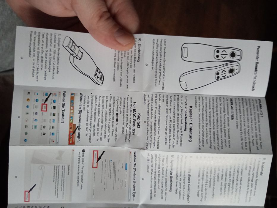 Указка - беспроводной презентер, кликер