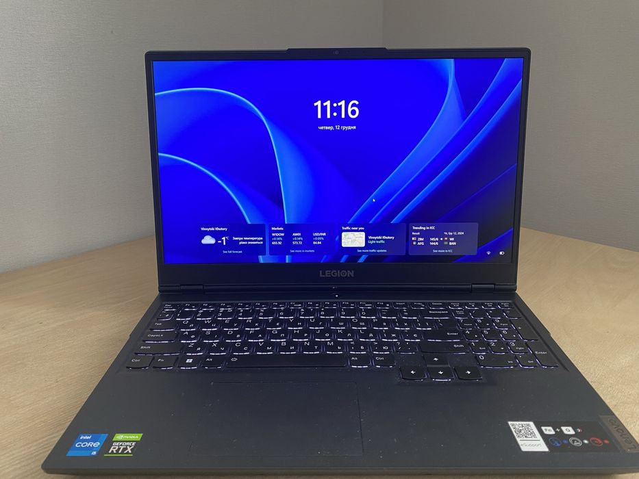 Ігровий ноутбук Lenovo legion 5 леново легіон 5
