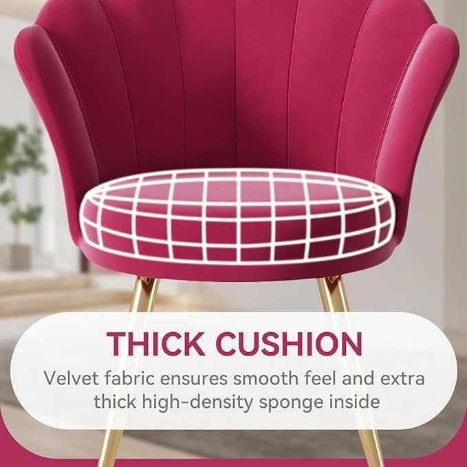 Krzesło dekoracyjne z aksamitu na złotych nogach krzesło GLAMOUR