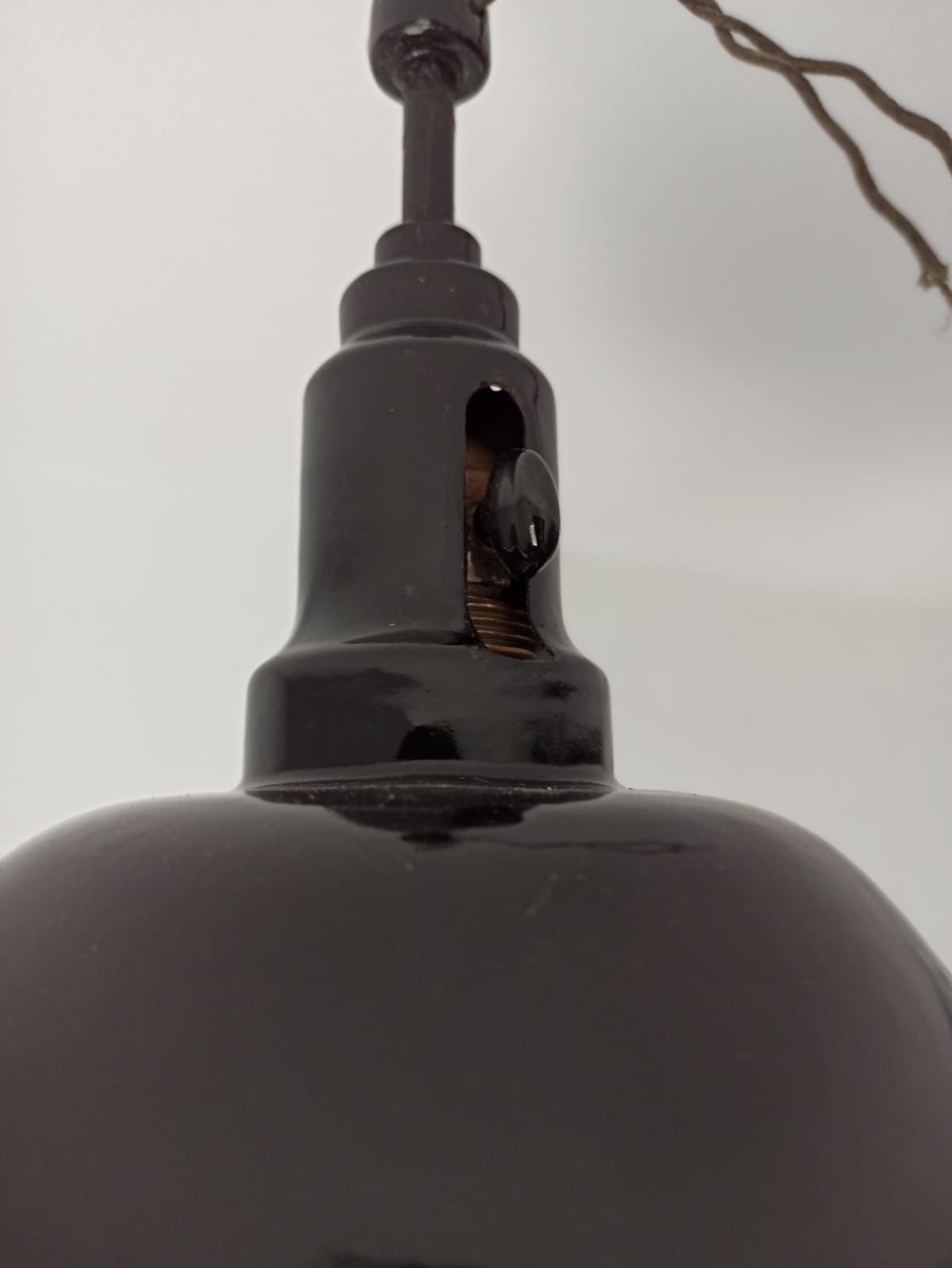 Lampa wisząca loft Bauhaus czarna Antyk