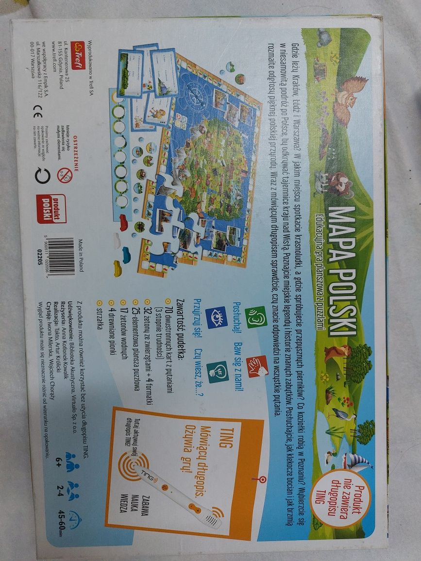 Gra edukacyjna mapa Polski