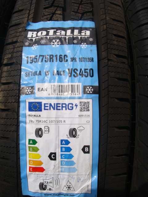 NOWE 195/75 R16C Rotalla Setula W Rcace VS450