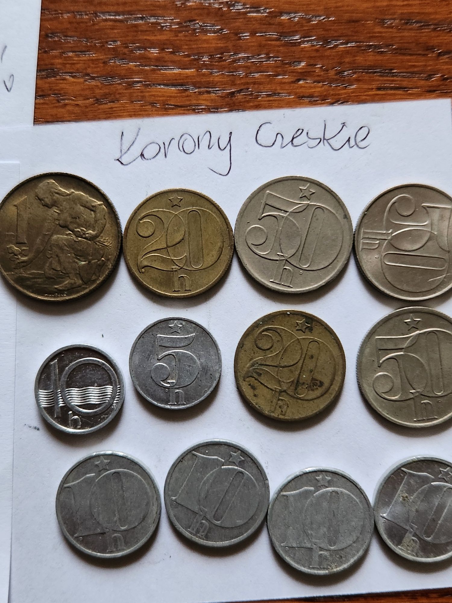 Monety marki niemieckie, korony czeskie, kuny chorwackie