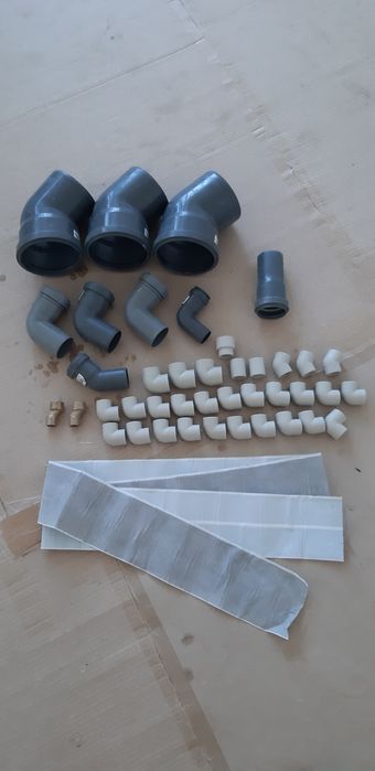 Труба отопления,уголки для пайки труб,эксцентрики,уголки для канализац