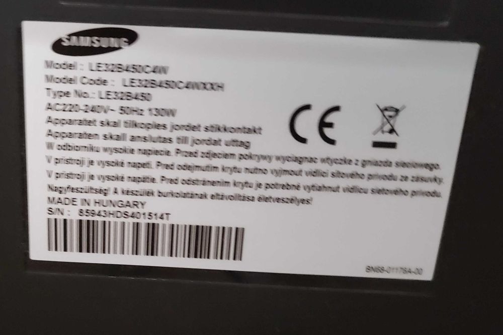 Samsung LE32B450C4W, 32 cale, 100% sprawny