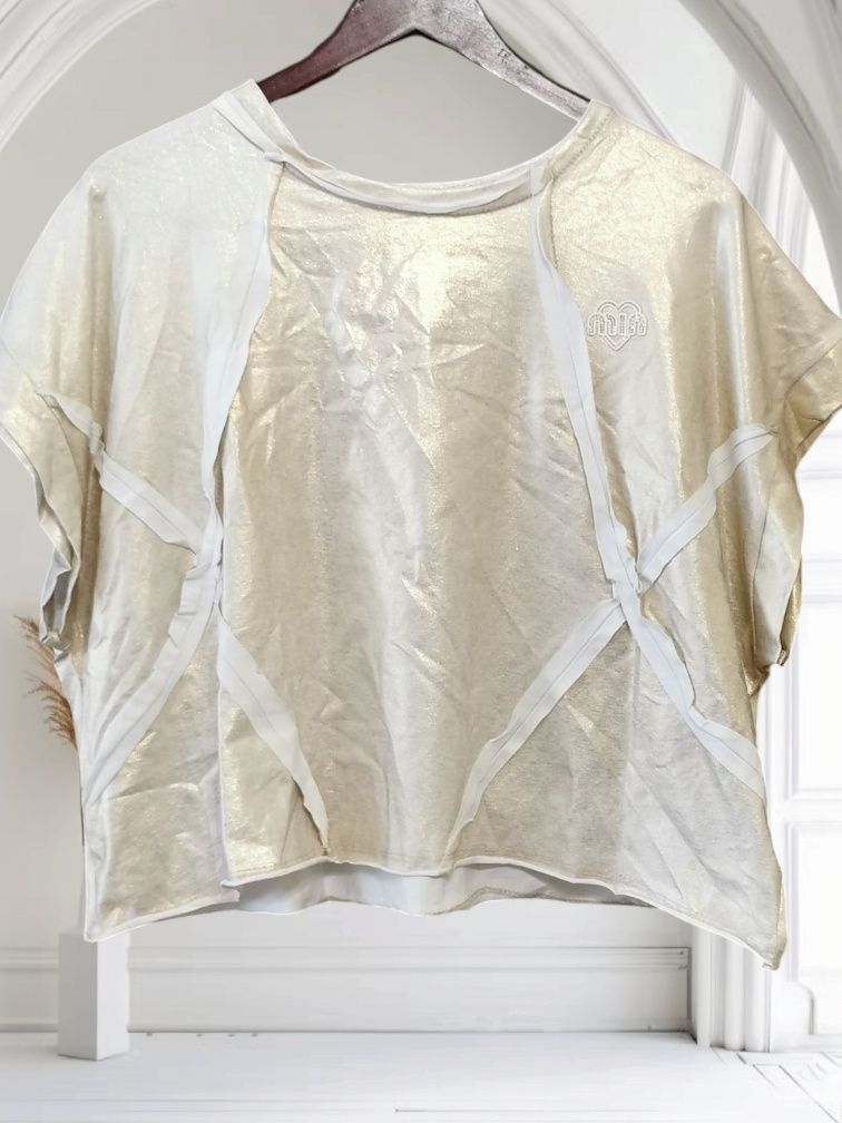 Bluzka gold miu oversize!!
