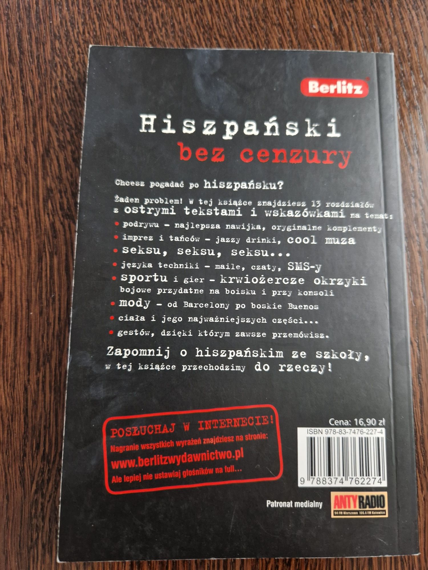 Książka Hiszpański bez cenzury Berlitz Isabel Mendoza