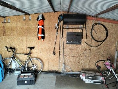 Garaż blaszany dwustanowiskowy + dobudówka